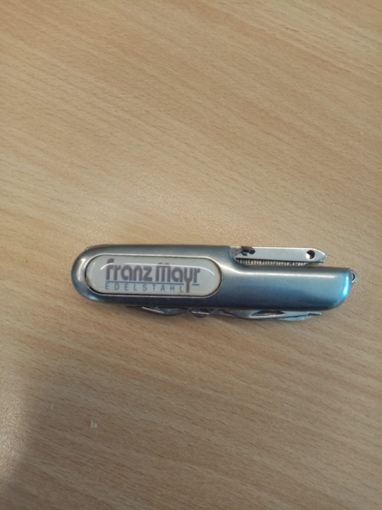 Taschenmesser aufgefunden